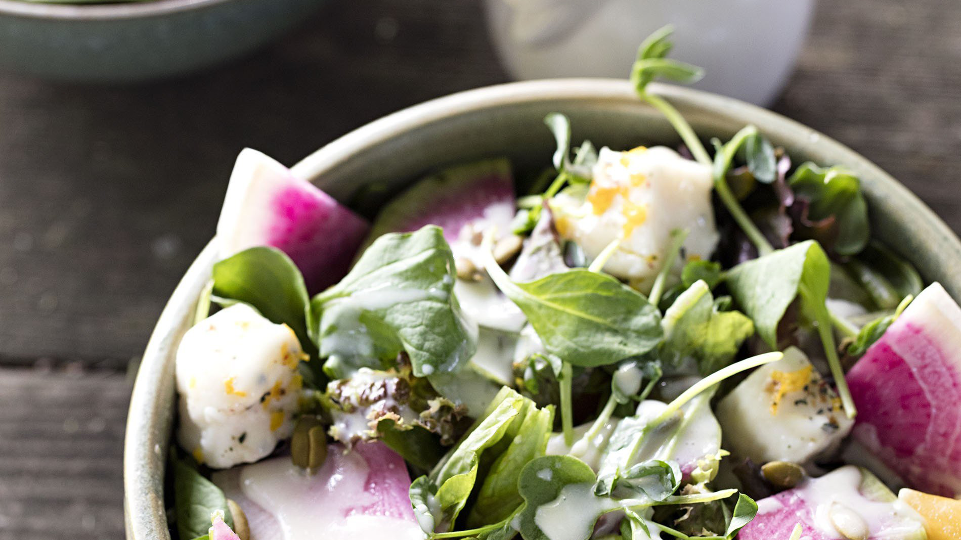 Spring Salad With Kefir ‘Ranch’ Dressing