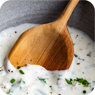 Meyenberg Benefits: Soup Spoon, no added Oils