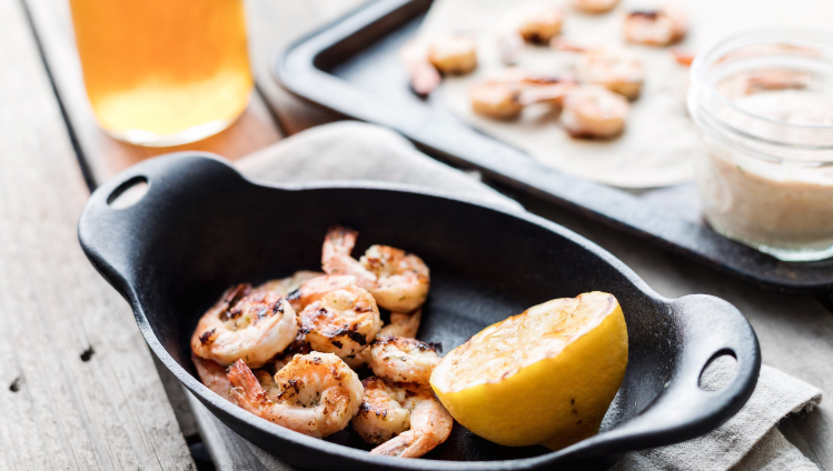 Yogurt-Marinated Grilled Shrimp