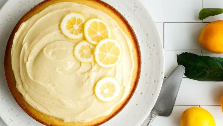 Lemon Cake with Goat Milk Buttercream Frosting