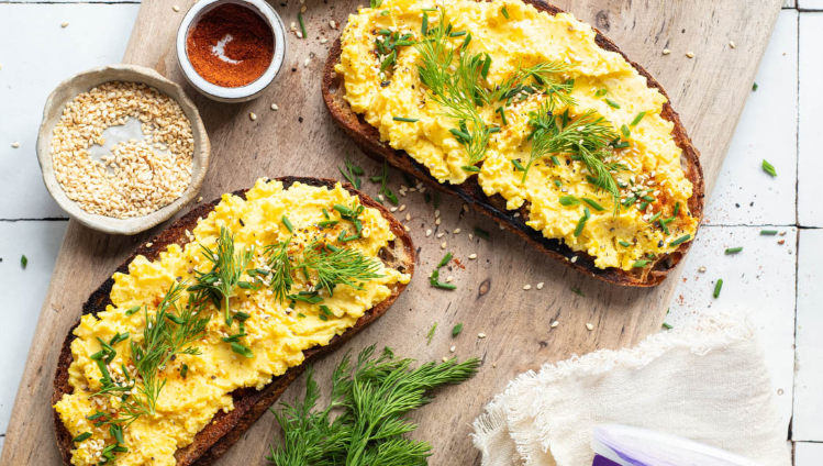 Meyenberg Goat Milk Recipe Deviled Egg Toast