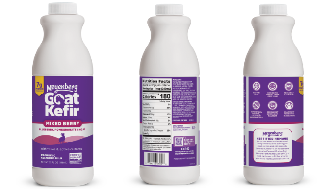 Meyenberg Goat Kefir, Mixed Berry Packaging