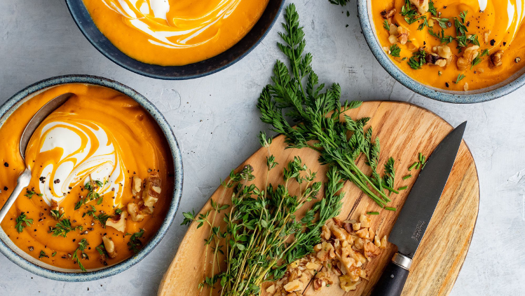 Meyenberg Recipe: Carrot Ginger Soup with Goat Milk (Header)