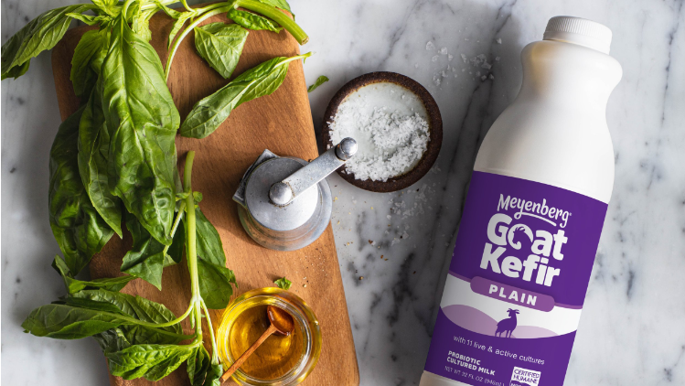Meyenberg Goat Milk Recipe Creamy Basil Kefir Sauce